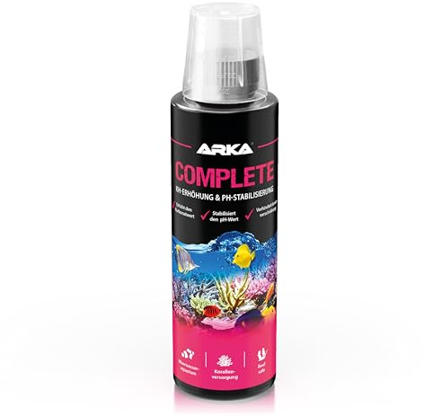 KH & pH Meerwasseraquarium 236 ml - Complete Erhöhung Karbonathärte | flüssiger KH Booster, erhöht Karbonathärte, stabilisiert pH-Wert, unterstützt Kalziumversorgung, Korallenwachstum, Meerwasser
