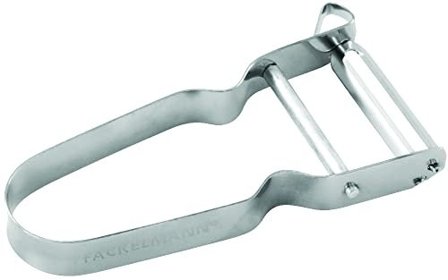 Fackelmann Pelapatate francese in acciaio inox, 11 cm, argento