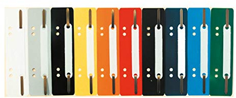 EXACOMPTA Heftstreifen, 35 x 150 mm, PP, farbig sortiert, Sie erhalten 1 Packung, Packungsinhalt: 250 Stück