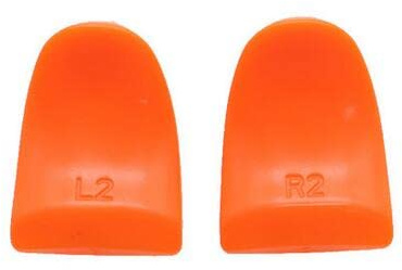 1 Pair L2 R2 Button Extenders Trigger Buttons for PS4 / PS4 Slim / PS4 Pro Game Controller (Orange)