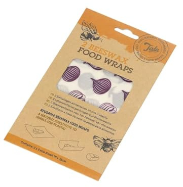 Tala Food Wraps, Beeswax, Patterned, 16 cm x 16 cm