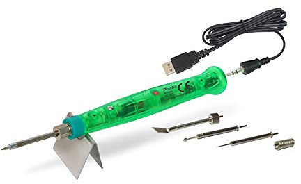 Pro'sKit 3D Nachbearbeitungs-Werkzeug – USB-betriebener Lötkolben im Komplett-Set zum Veredeln, Reparieren und Finishen – speziell für 3D-Drucke