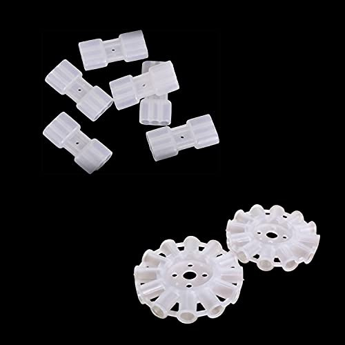 SHATCHI 20,3 cm Lange Leuchtstäbe, runde und quadratische Verbinder zur Herstellung von Bällen, Ketten, Dreifach-Armbändern, lustiges Kinderspielzeug, Nachtparty-Zubehör, Mehrfarbig, M