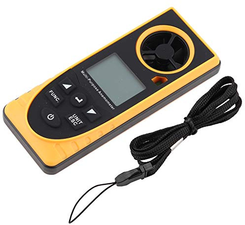 Digitaler Anemometer, Multifunktions-LCD-Display Gm8910 Anemometer Digital mit Hintergrundbeleuchtung für Rc-Drohnen Hubschrauber Fliegen Segeln Surfen Angeln usw.