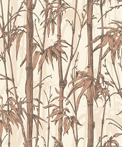 Rasch Florentine III 484878 Papier peint intissé Marron crème 10,05 x 0,53 m