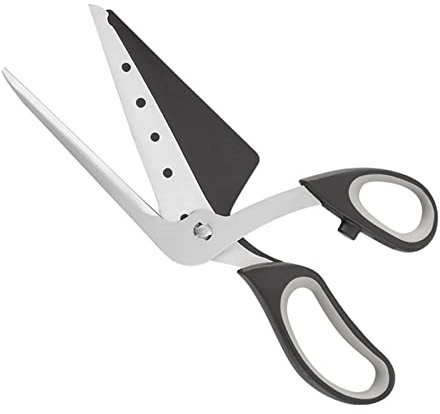 QINGGANGLING999 Cortapizzas Tijeras de Pizza Cortador de Pizza Desmontable Ultra Afilado for la Herramienta de Pizza de la Cocina 27 cm Rebanador de Pastel (Color : Black)