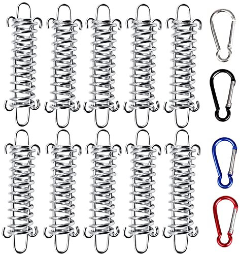HUANGY Stück Edelstahl-Doppelhaken-Sonnensegel-Markise, Zubehör für Zugfedern, Zelt Spanner Markise, für Campingzelte, Markisen, Markisen, Befestigungszubehör, Zugfedern Gegen Rost