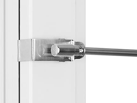 RENA Teleskopstange Klemmstange für Gardinen - 75-125 cm Gardinenstange - Ausziehbar ohne Bohren - Metall - Silber