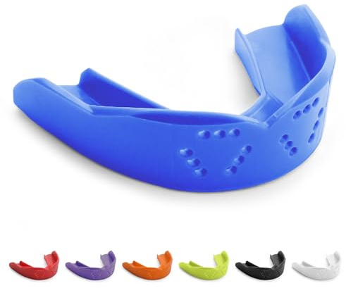 SISU 3D Youth Mouthguard, Royal Blue - Pre-Formed, Easy Fit Protection for Lacrosse, Football, Hockey, Team Sports - Remoldable Up to 20 Times - Non Toxic