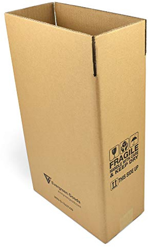 10x Versandkartons aus Wellpappe, lang, für kleine Pakete, 13 x 27 x 37 cm, 4 Größen, Braun