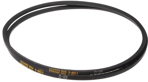 sourcing map 2pcs K26 Rubber V Belt, K Section V-Belt 26 Outside Circumference x 0.315 Width x 0.236 Thick, Industrial Power Transmission Belt