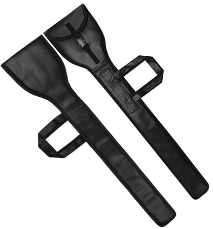 UK EMPIRE GROUP Masonic Knights Templar Sword Carrying Case Black Leather | Soft Padded Storage Bag (99cm)
