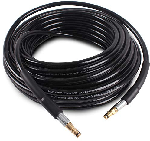 NAMOTEK 15M High Pressure Washer Replacement Hose for Karcher K2 K3 K4 K5 K6 K7 Series Extension Hose Drain Cleaning kit Fitting Quick Connector Black…
