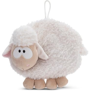 NICI Kuscheltier - Wärmflasche Schaf 350ml 25cm Weiß - Kuscheliges Wärmetier, Wärmflasche-Tier ab 10 Monaten, Plüschtier Bettflasche für Kinder & Erwachsene - 49923