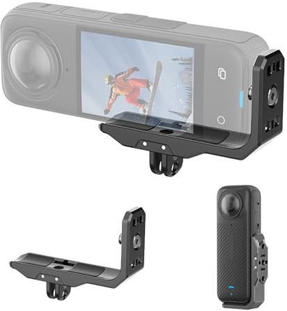 Fututech 1/4 aluminiumlegering hållare för Insta360 X4 Adapterkontakt för kall sko actionkamera förlängda tillbehör
