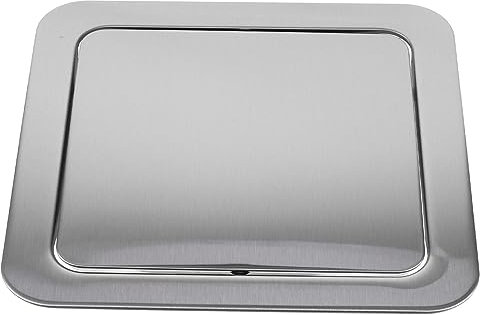 COLLBATH Couvercle De Poubelle Encastrable avec Rabat Pivotant pour Table Accessoire De Cuisine Ou Salle De Bain Design Compact Et Pratique