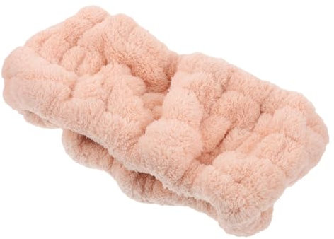 ASAKKURA Stirnband Aus Korallenfleece Für Damen Elastisch Und Weich Zum Gesichtswaschen Make-up Und Hautpflege Haarband Mit Sicherem Sitz Und Schlichter Farbe