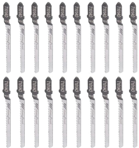 NISHZHU 20 PièCes Lame de Scie Sauteuse Alternative T101AO Lames de Scie Sauteuse Multi à Tige en T pour Disque de Coupe en Plastique Bois