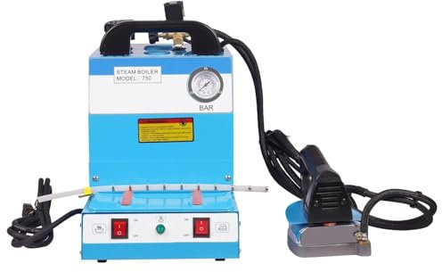 Fer à vapeur électrique professionnel, centrale vapeur industrielle avec chaudière de 1600 W et fer de 900 W, défroisseur vapeur de comptoir avec poignée pratique et réservoir d'eau, pour hôtels