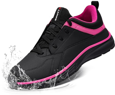 LARNMERN Kochschuhe Herren Damen rutschfeste Küchen Arbeitsschuhe Wasserfeste Koch Schuhe Männer Frauen Laufsohle Non-Slip OHNE-Stahlkappe Leicht Bequeme