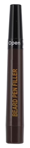 Naroote Beard Pen, Resistant to Water Pencil for Beard Resistant At 1.5 Ml of Sweat for Men (dark brown)