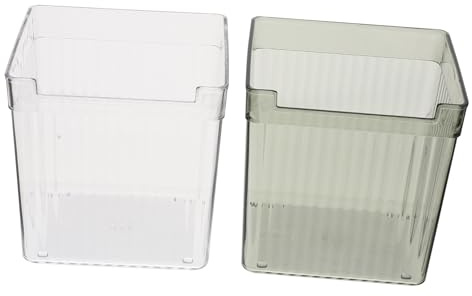 BESTYASH Kühlschrank Organizer 2Er Set Aufbewahrungsbox Lebensmittel Für Obst Gemüse Snacks Und Zutaten Passend Für Die Seitentür 4.72X3.86X4.92In