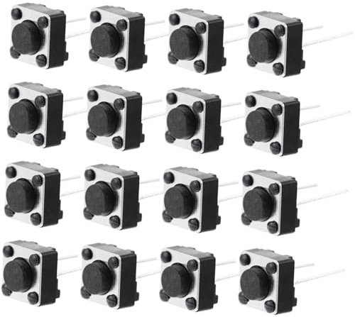 VALICLUD 5 Sets Momentary Tactile Push Button Switch 2-pin 6x6x4.3/5/7mm Replacement Micro Momentary Button for Pcb Industrial Control Panel