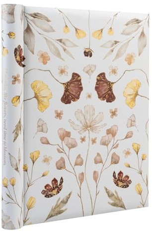 Kokonote - Album Photo Traditionnel Jour Floral 24 x 32 cm - Avec Pages Adhésives et Couverture Rigide | Album Photo10 x 15 cm