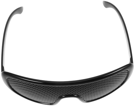 VERDANVERSE Gafas Negro Multifuncionales y Portátiles Agujero Estenopeico de Plástico Estilo Moderno para Uso Diario y para Mujeres y Hombres