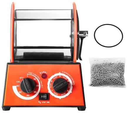 Tumbler rotante, lucidatrice per superfici da 3 kg e 5 kg, per lucidatura a tamburo per gioielli, fai da te, mini tumbler strumenti di finitura, macchina per gioielli (capacità 3 kg)