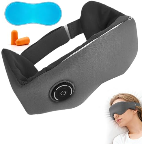 Wärmebrille Augen Beheizte Augenmaske mit USB-C, 3 Wärmestufen Linderung von trockenen Augen Gerstenkorn Blepharitis, waschbarer Bezug lichtundurchlässig Reisen Geschenke Grau