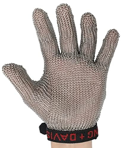 YKMYXZ Guanti antitaglio in acciaio inossidabile - Protezione di livello 9, guanti da lavoro sicurezza for chef, ristoranti e cucine, facili pulire(1pcs/XL)