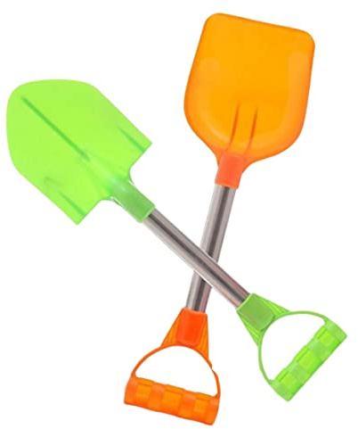 Joygoodta Pala da Neve per Bambini, Pala da Neve per Bambini Manico Lungo Paletta per Sabbia da Spiaggia per Giocattoli da scavo Colore Casuale 2 Pezzi