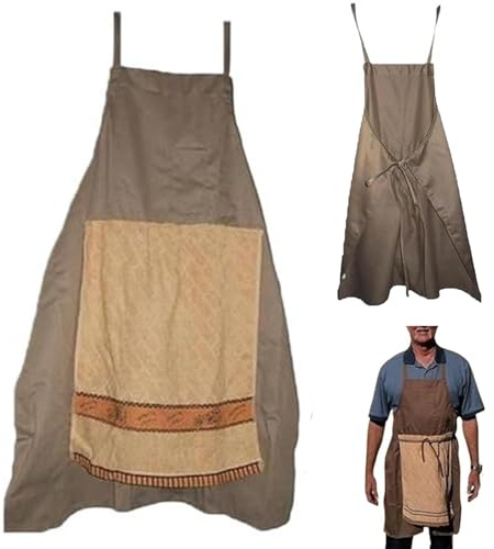 Scherz Kochschürze, Lustige Kochschürzen Für Herren, Unfug Scherzhafte Aufklappbares Handtuch Schürze Mit Versteckter Tasche, Verstellbare Witzige Kochschürze Scherzgeschenk, Für Grill Backabende