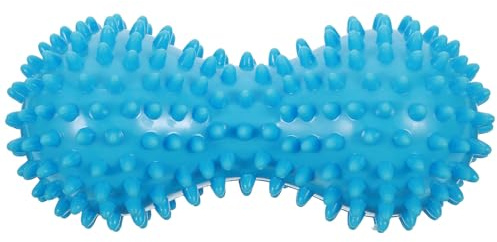 Erdnuss Massageball Fußmassagegerät für Füße und Rücken aus Pvc Blau | Stachelrolle, Myofasziale Anwendung, Plantarfasziitis, Mobilität, Unterwegs, Rücken und Schultern