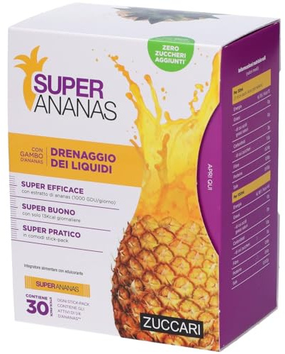 ZUCCARI, Super Ananas, 30 Bustine da 10 Ml, 300 g