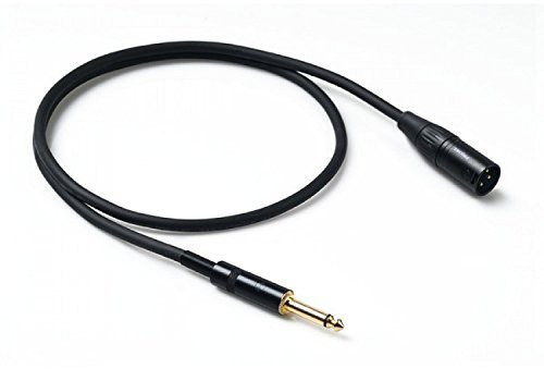 Proel CHL220LU1 - Cavo professionale audio sbilanciato con connessioni spina jack Mono 6.3 mm a spina volante Cannon XLR 3P Maschio (1mt)
