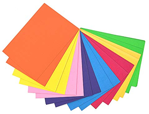 Scola Basic färgat A4 170 gsm kortpaket, 100 ark för hantverk, barns konstaktiviteter och scrapbooking, perfekt för hobbyister och professionella hantverkare, vuxna och barn