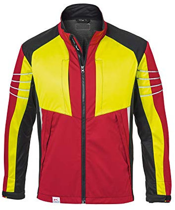 KÜBLER Forstjacke Ultrashell Pro, Farbe:rot/gelb, Größe:XL
