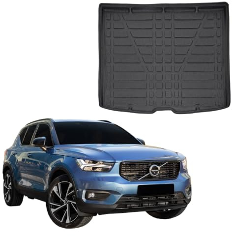 SCOUTT Boot Liner Mat fits Volvo XC40 2017-up, Water Resistant, Pet Friendly Equipment, Anti Slip, Raised edges, Tailored Fit, Easy to Roll and Clean