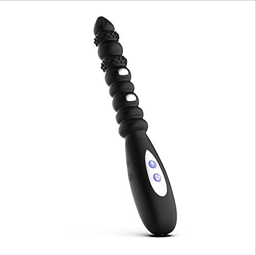 Anal Vibrator - Analvibrator mit ESTIM für Frauen, Männer und Paare - Stimuliert die Prostata oder den Anus - Sex-Toy mit Perlen - weich und biegbar - Sex-Spielzeug aus Silikon