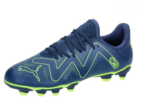 PUMA Future Play FG/AG JR - Zapatillas de fútbol, Color Azul Persa (Verde Pro), Talla 5 de Reino Unido, Persian Blue Pro Green