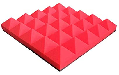 Akustikplatten, 10er-Pack Schallschutzschaumpolsterung zur Schalldämpfung oder Geräuschunterdrückung, Schallschutzschaumplatten für Wand, Tür, Decke (Größe: 50 * 50 * 8 cm, Farbe: D)