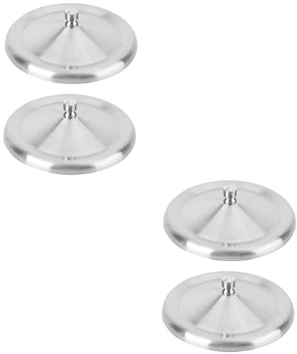Alipis Deckel Maßkrug 4 Stück Edelstahldeckel Kaffeebecher Deckel Tauschen Becherdeckel Becher Ersatzdeckel Luftdicht Verschließbare Deckelkappe Runden Ersatzabdeckung Reisen Rostfreier Stahl