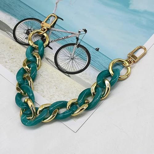 TIVAS DIY Lady Handtasche Strap Top Handle Stripe Chain Phone Case Chain Multifunktionsgurt Kunststoffkette