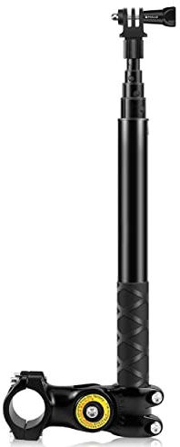 Hensych Motorrad Fahrrad Lenker Befestigung Adapter für Kamerahalterung & Einbeinstativständer Für Insta 360 X3/ONE X2/ONE R/ONE RS Action Kameras