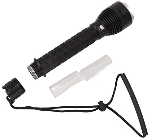 Fdit Professionelle Unterwasser-Taschenlampe 26650 Lithium-Lithium-Tauch-Aluminiumlegierungs-Brett-Taschenlampe für Abenteuer