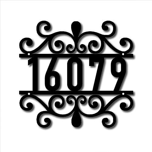 Insegne Per Indirizzi Personalizzate In Acciaio Inossidabile Personalizzate Con Nome Via Numeri Civici Moderni In Metallo Fatti A Mano Segno Di Numero indirizzo Per Home Yard Street,40cm* 37,7cm