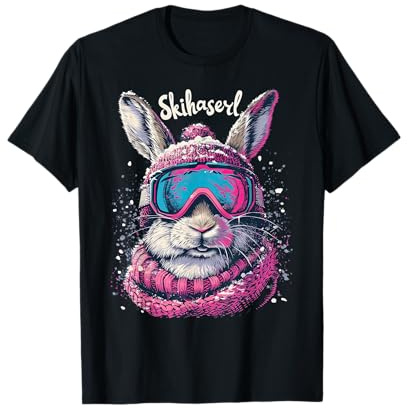 Skihaserl Apres Ski Haserl Skifahrer Winter Damen T-Shirt