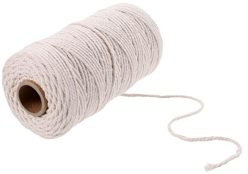 Spago di Cotone per Carne 1 Rotolo Bianco, per Cucina | Cotone, Avvolgimento Resistente a Crepe e Rotture, Uso Personale e Professionale